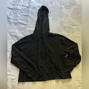 NUX Athletic Cropped Hoodie in Black